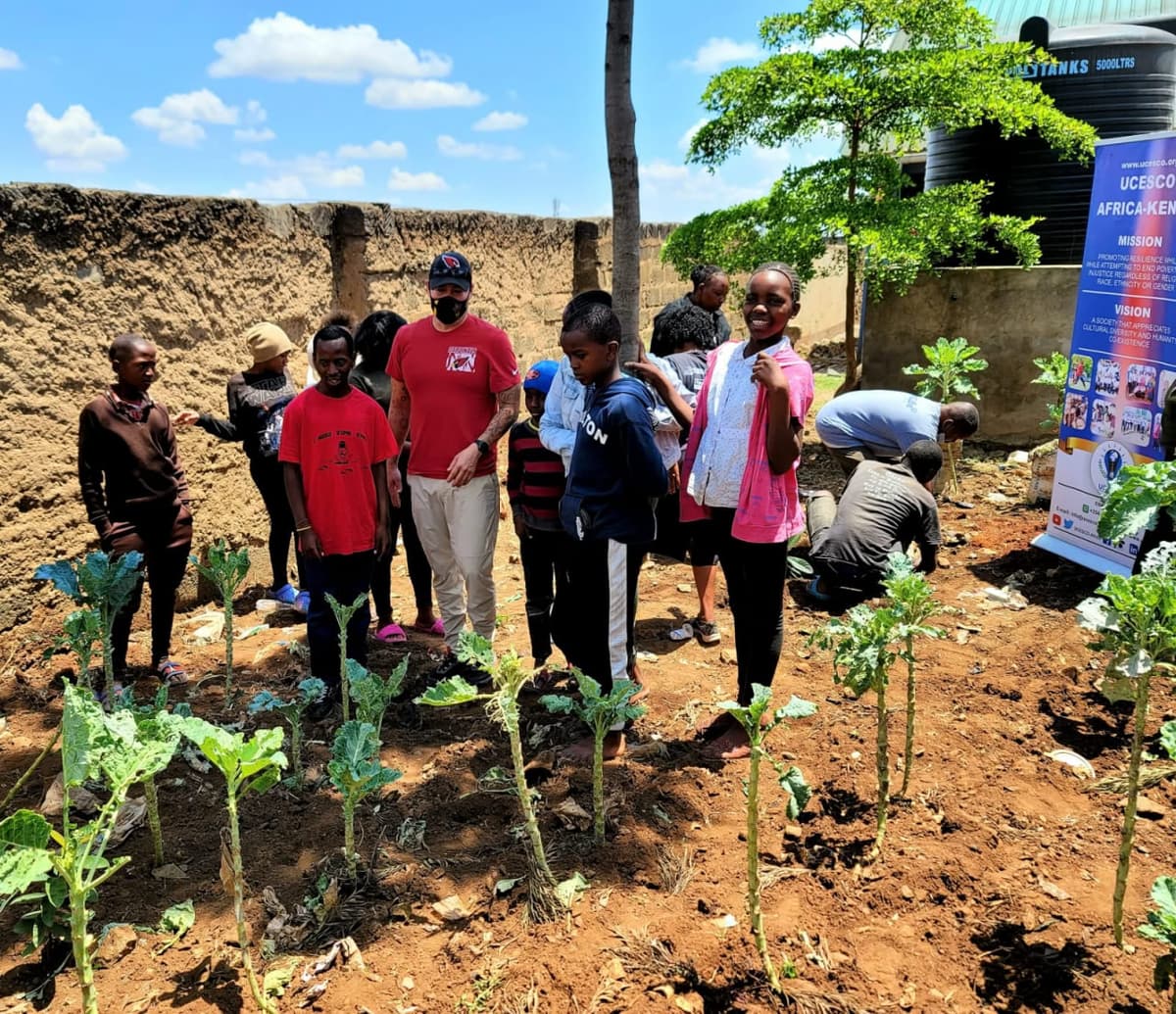 Children farming