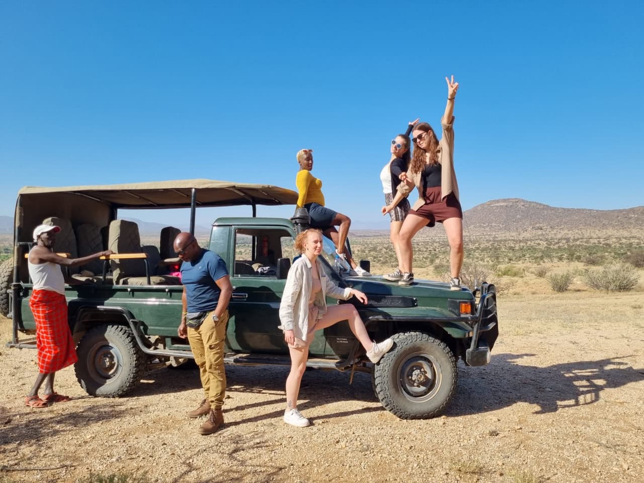 Volunteers planting trees