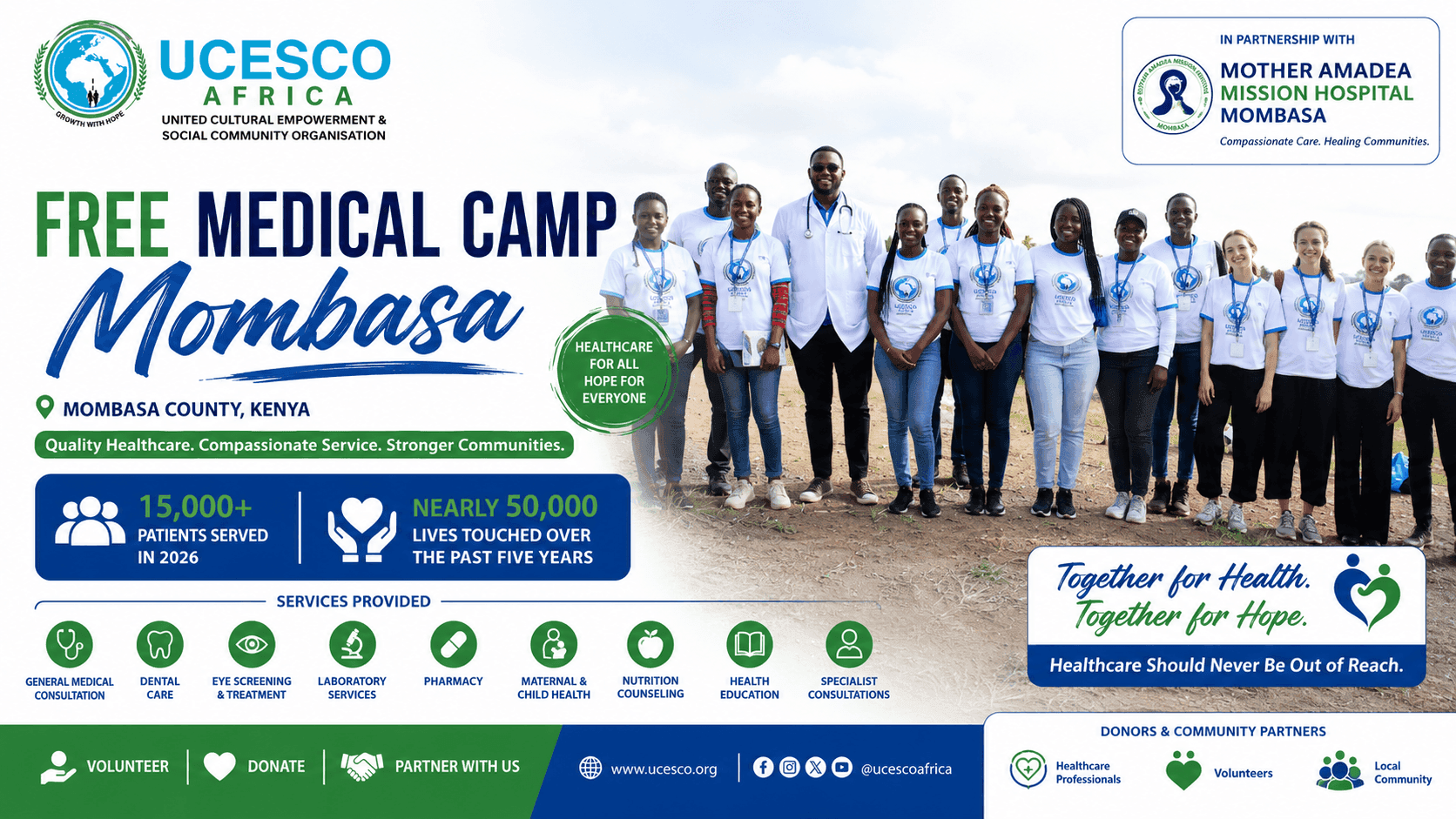 UCESCO Africa Free Medical Camp – Mombasa
